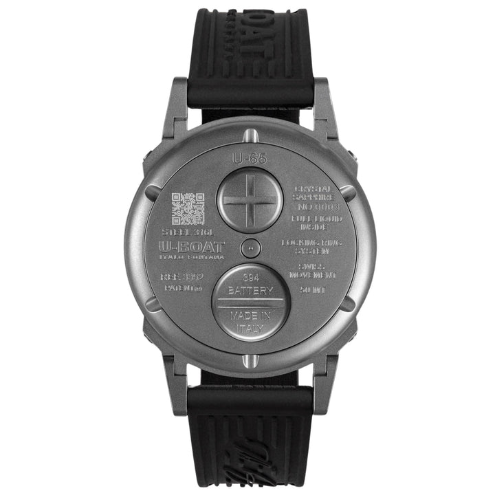 U-BOAT horloge U-65 SS TURQUOISE 44mm geskeletteerd kwartsstaal 3352