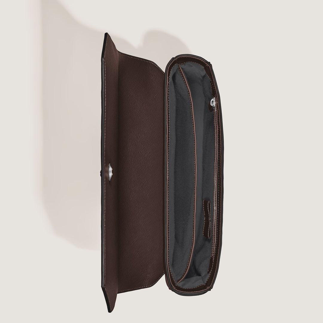 Montblanc Sartorial Sac messager en cuir couleur ébène 222931