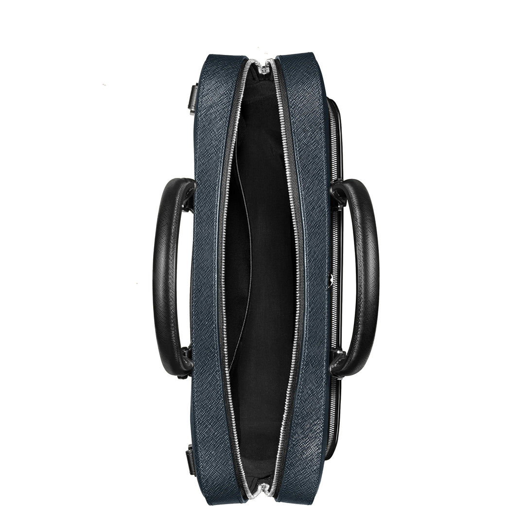 Montblanc Sartorial medium documententas blauw tweed 220332