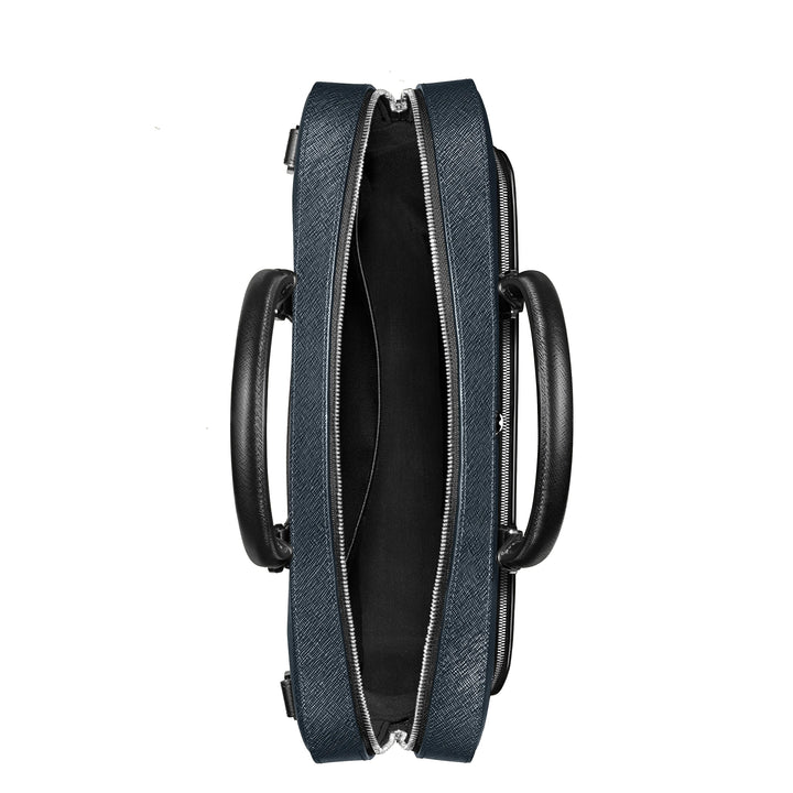Montblanc Sartorial medium documententas blauw tweed 220332