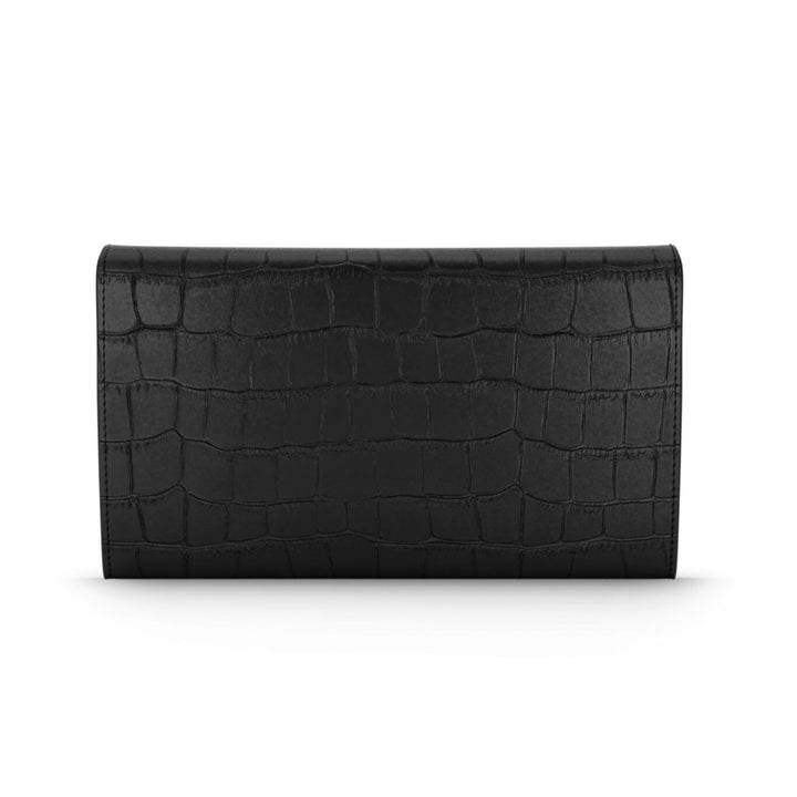 Giovanni Raspini Continental Jungle Krokoleder schwarz bronzeweiß L0026