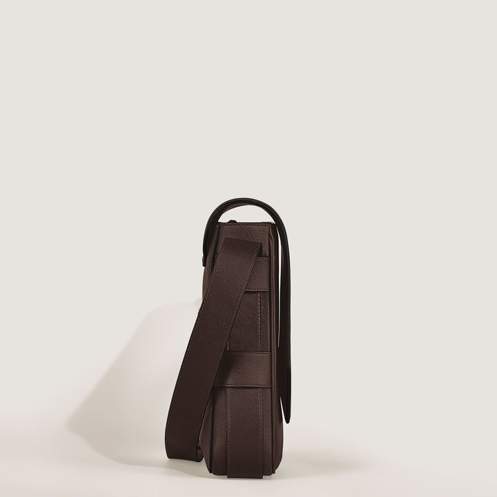 Montblanc Sartorial Sac messager en cuir couleur ébène 222931