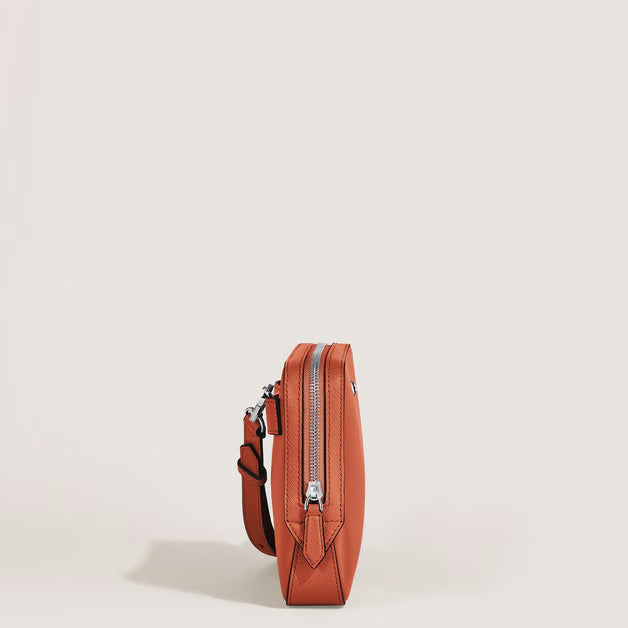 Montblanc kleine mandarijn Sartorial leren schoudertas 221576