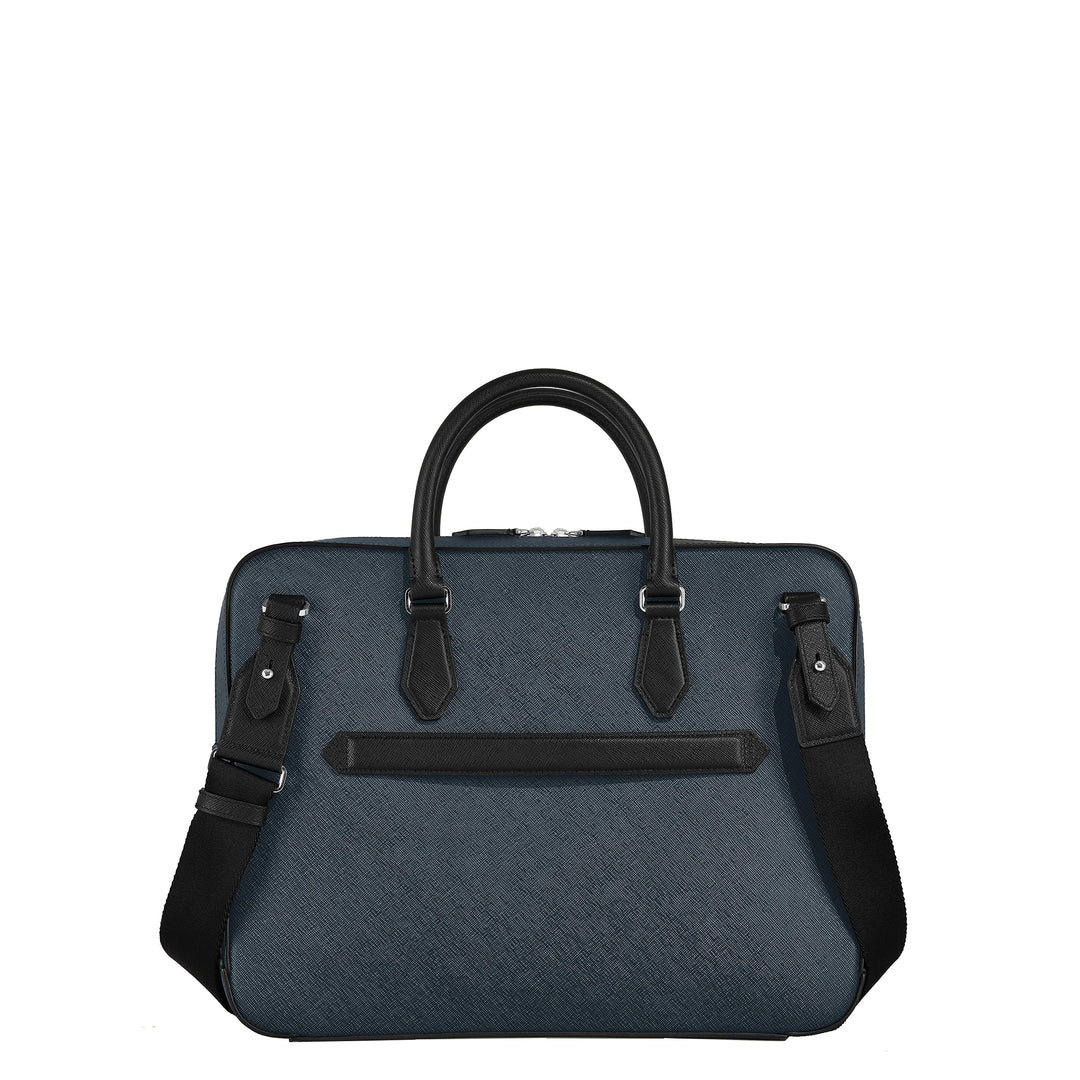 Montblanc Sartorial medium documententas blauw tweed 220332