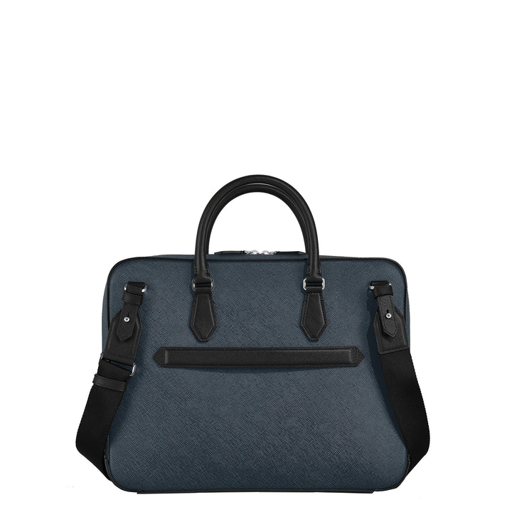 Montblanc Sartorial medium documententas blauw tweed 220332