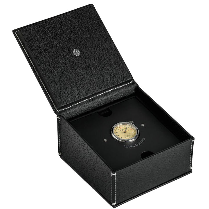 Giuliano Mazzuoli Manometer horloge 45 mm ivoor automatisch staal MRP01N