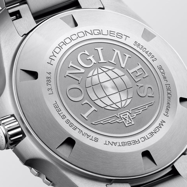 Longines Hydroconquest 42mm blue automatic steel watch L3.788.4.96.6