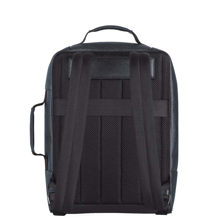 Montblanc sac à dos rectangulaire Companion tweed bleu 222875