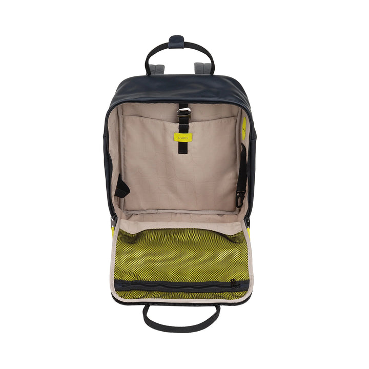 DUDU leren rugzak voor dames en heren - elegante en ruime unisex-casual rugzak, 19 liter, met voorvak en tabletvak, perfect voor werk, reizen en vrije tijd