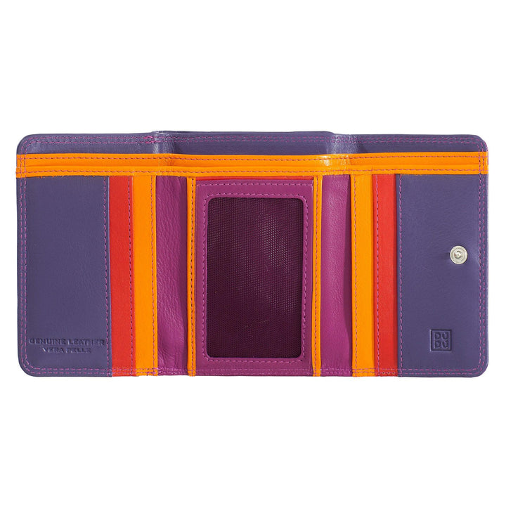 DUDU Portafoglio donna piccolo RFID in pelle multicolore Colorful - Capodagli 1937