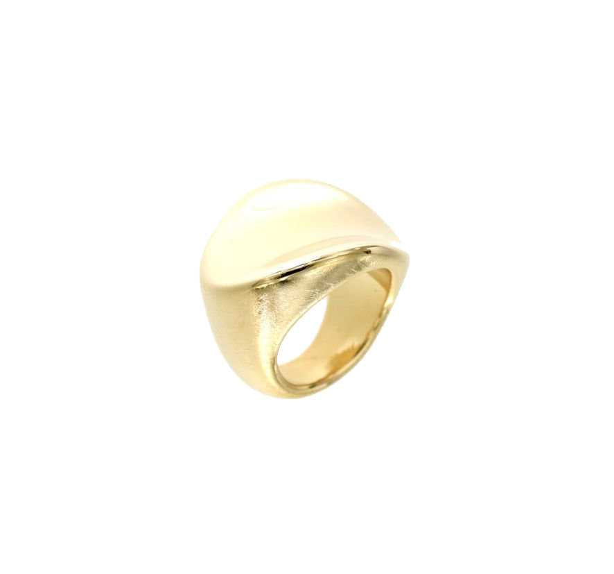 Pitti en Sisi Urban Ring Silver 925 PVD Gold Finitie geel goud een 8140G