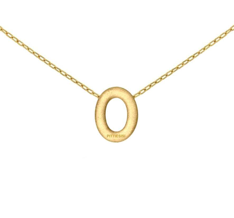 Collier Pitti e Sisi Chaînes d'amour Argent 925 finition PVD or jaune CL 9455G/2