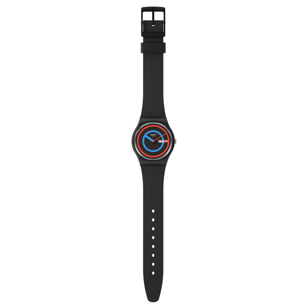 Swatch watch CIRCLING BLACK Original Gent Biosourced 34mm SO28B706