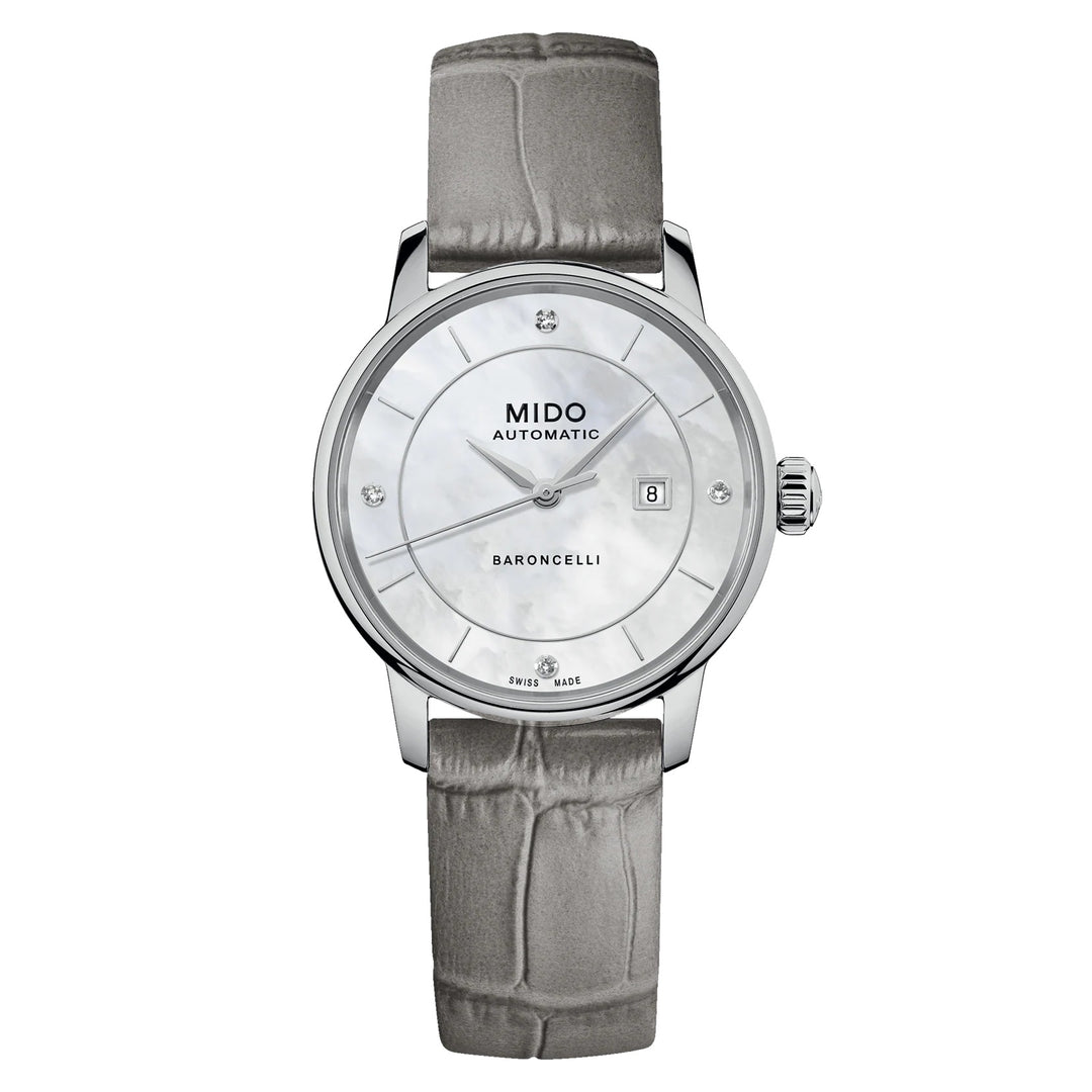 Mido Watch Baroncelli Signature Lady Colors Box Special Edition 30mm Automatic Motherper Steel M037.207.16.106.00