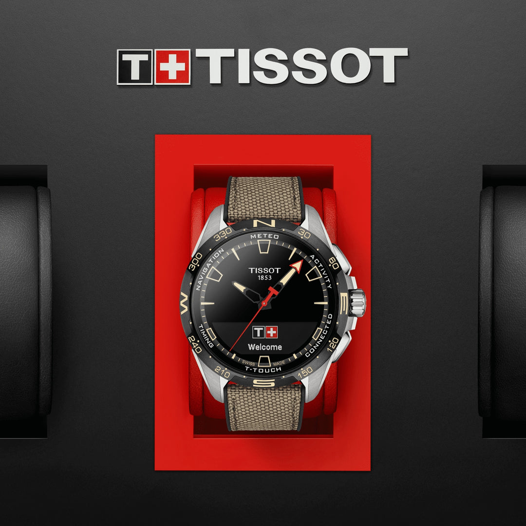 Tissot Touch Connect Solar 47,5 mm Zwart Titanium T121.420.47.051.07
