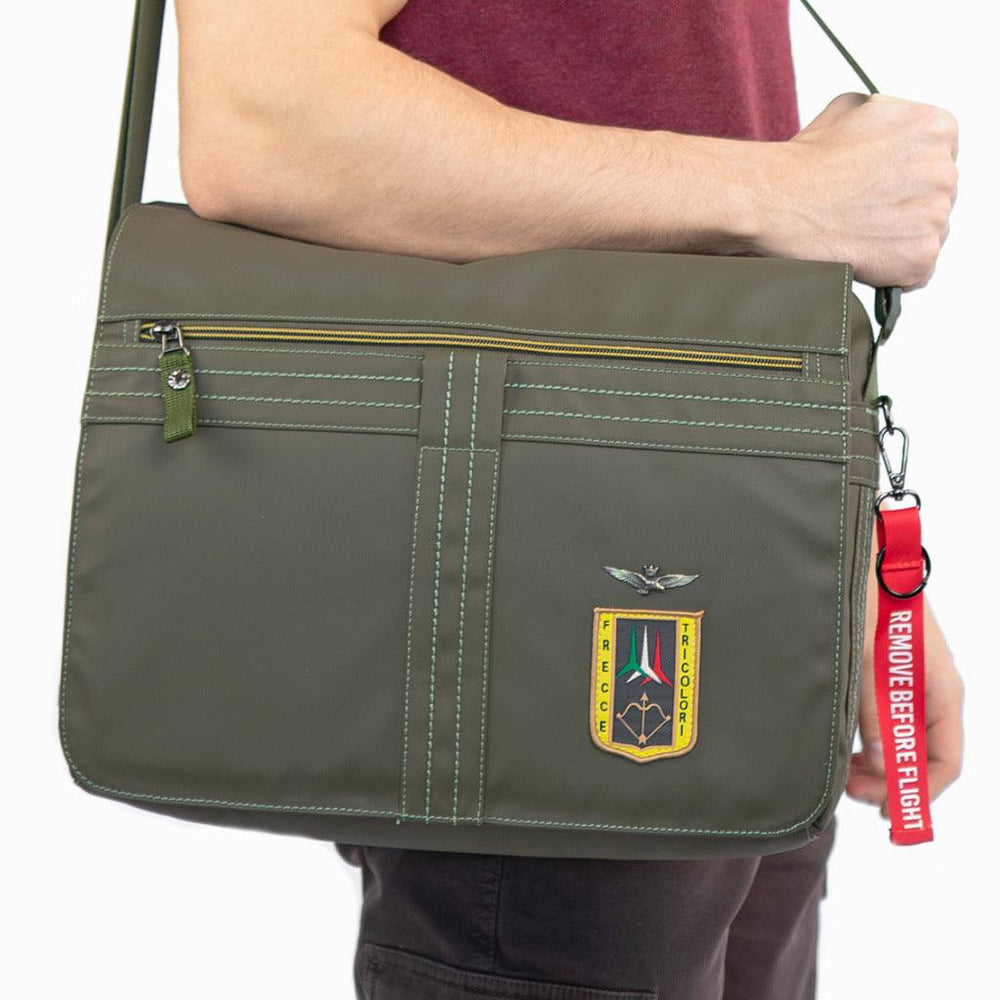 Aeronautica Militare Messenger porta PC in tessuto tecnico AM347-BL - Capodagli 1937