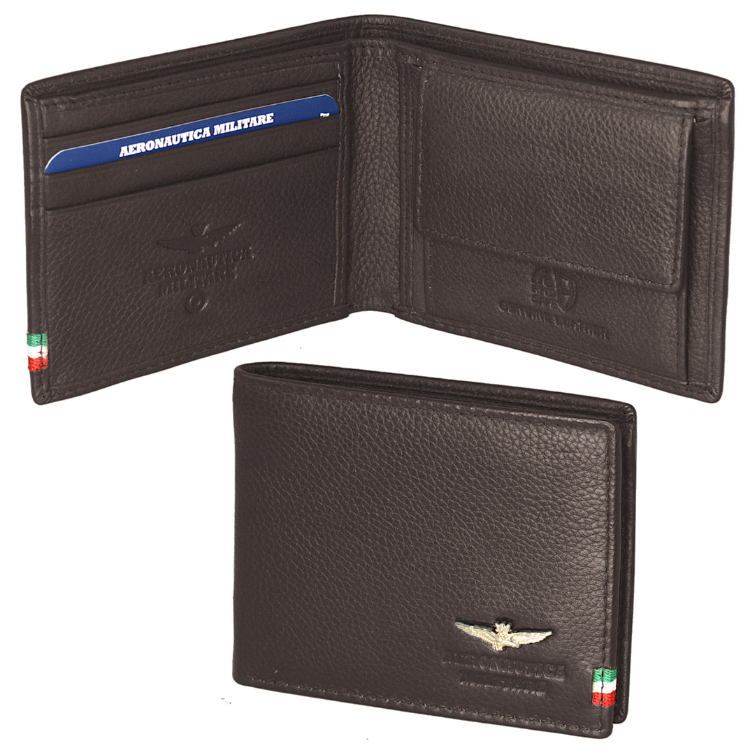 Air Force Military Wallet Men's Porta Leather Line Line Flag Line AM101-MO