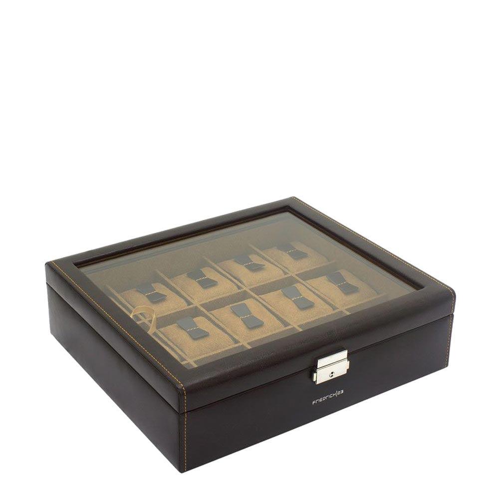 Friedrich23 watch box with 15 visible places Testa di moro 20111-3 - Capodagli 1937