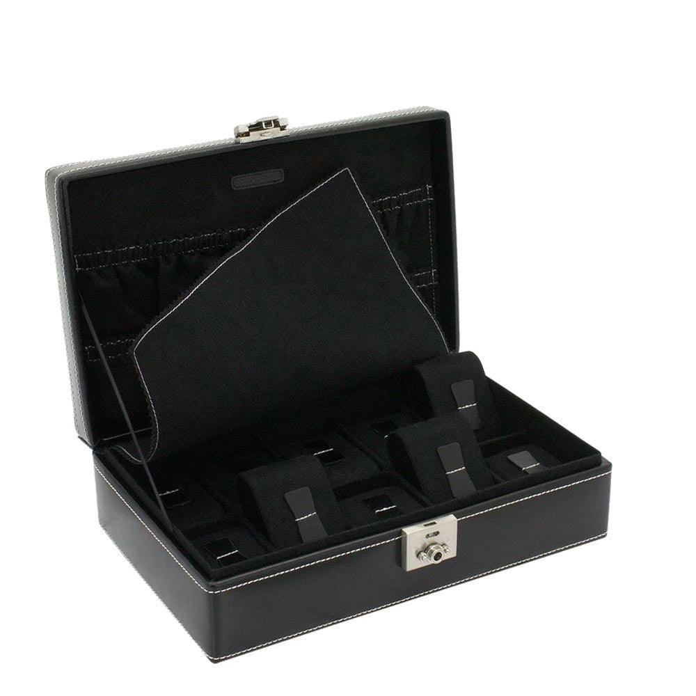 Friedrich23 organized watch box with 10 places Black 26120-2 - Capodagli 1937