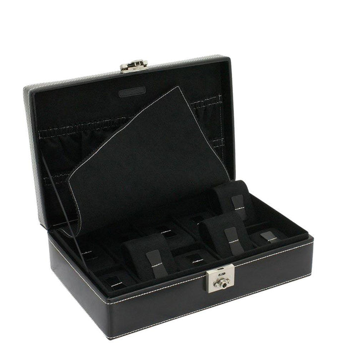 Friedrich23 organized watch box with 10 places Black 26120-2 - Capodagli 1937