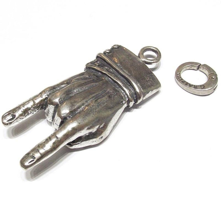 Giovanni Raspini bedel Mano Corna Grande zilver 925 6890 - Capodagli sieraden