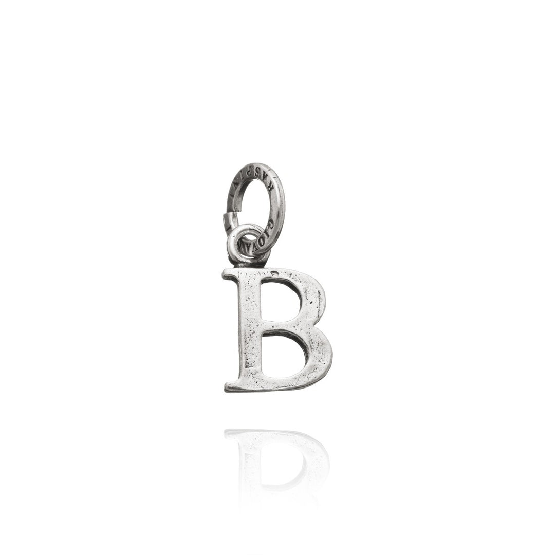 Giovanni Raspini ciondolo argento charm lettera logo B 7801 - Gioielleria Capodagli