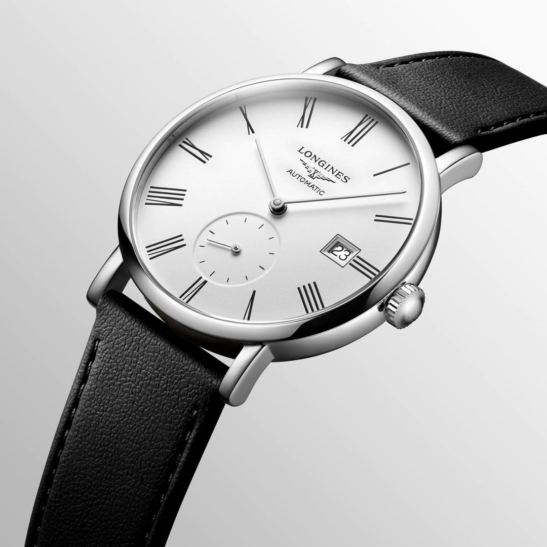 Longines orologio Elegant Collection 39mm bianco automatico acciaio L4.812.4.11.0 - Capodagli 1937