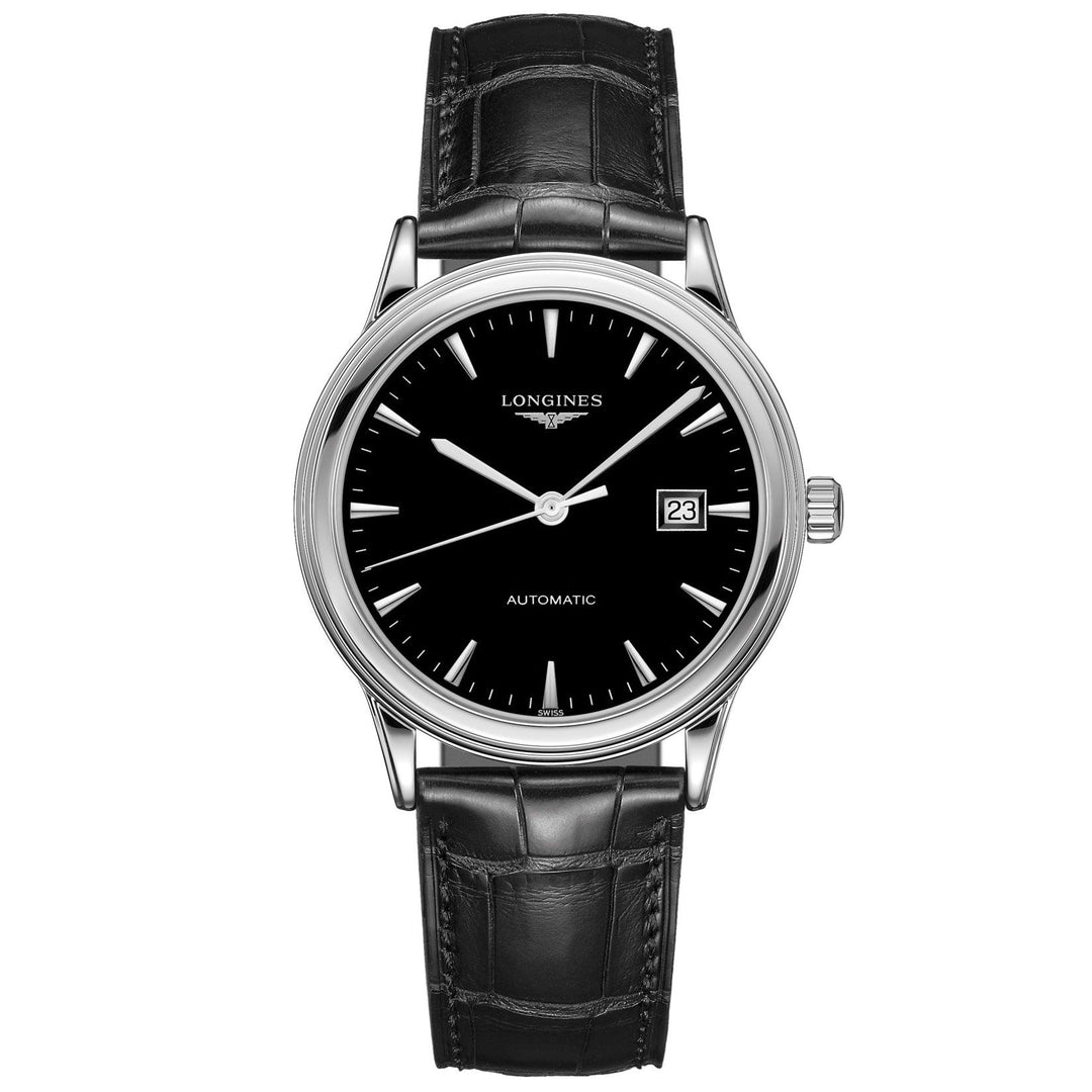 Longines orologio Flagship 40mm nero automatico acciaio L4.984.4.52.2 - Gioielleria Capodagli