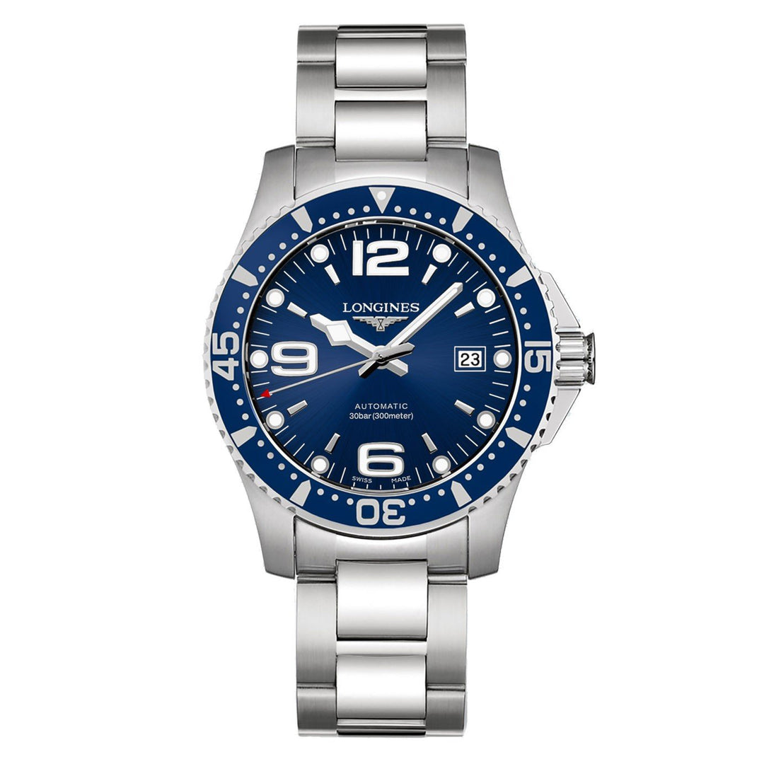 Longines orologio HydroConquest 41mm blu automatico acciaio L3.742.4.96.6 - Gioielleria Capodagli