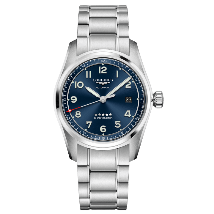 Longines orologio Longines Spirit 40mm blu automatico acciaio L3.810.4.93.6 - Capodagli 1937