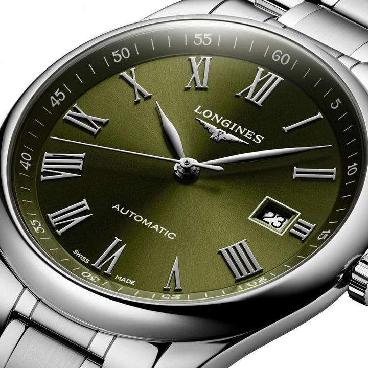 Longines orologio Master Collection 40mm verde automatico acciaio L2.793.4.09.6 - Capodagli 1937