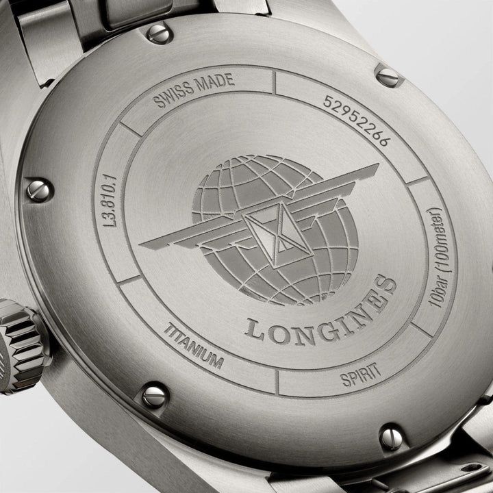 Longines orologio Spirit 40mm grigio automatico titanio L3.810.1.53.6 - Capodagli 1937