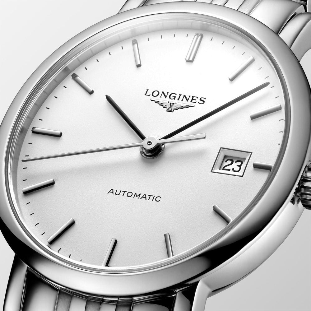 Longines orologio The Longines Elegant Collection 29mm bianco mat automatico acciaio L4.310.4.12.6 - Gioielleria Capodagli