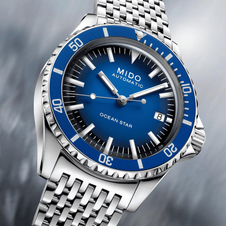 Mido orologio Ocean Star Tribute Limited Edition 200pz 40mm blu automatico acciaio - Capodagli 1937