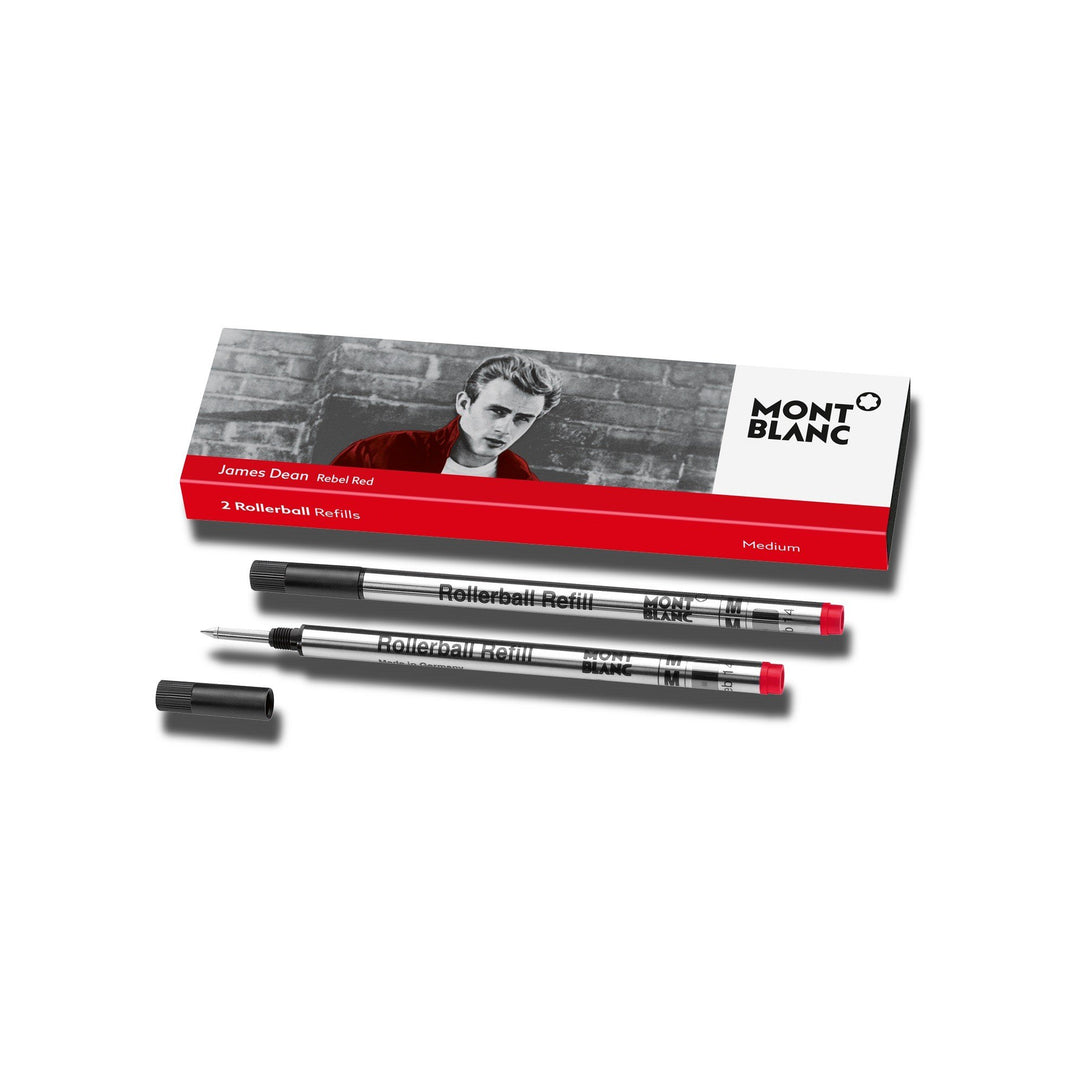 Montblanc 2 refill per rollerball (M) James Dean Rebel Red ( rosso ribelle) 118131 - Gioielleria Capodagli