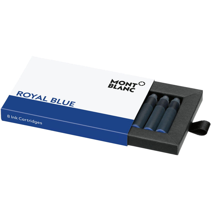 Montblanc inkt in Royal Blue cartridges koningsblauw pak van 8 stuks 105193 - Gioielleria Capodagli