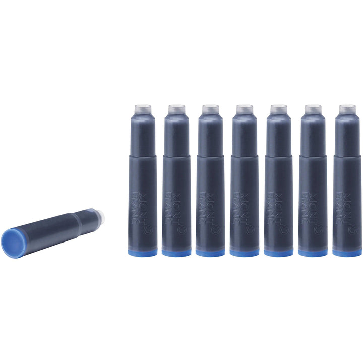 Montblanc inkt in Royal Blue cartridges koningsblauw pak van 8 stuks 105193 - Gioielleria Capodagli