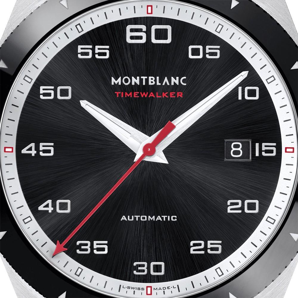 Montblanc orologio uomo TimeWalker Automatic Date nero 41mm acciaio ghiera ceramica 116060 - Gioielleria Capodagli