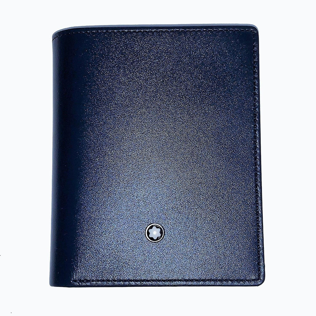 Montblanc porta biglietti da visita Meisterstück con scomparto banconote navy blue 126226 - Gioielleria Capodagli