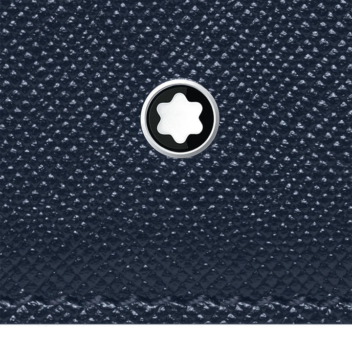 Montblanc pocket creditcardhouder 4 vakken met documenthouder Montblanc Sartorial blauw 128594 - Capodagli 1937