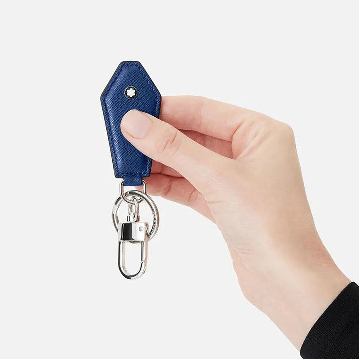 Montblanc ruitvormige sleutelhanger Montblanc Sartorial blauw 130818 - Capodagli 1937