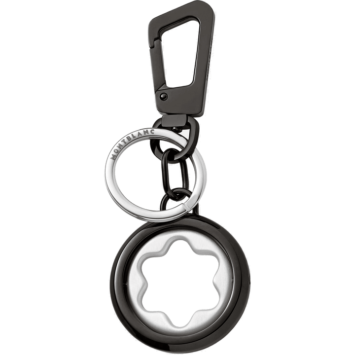 Montblanc sleutelhanger met roterend embleem Meisterstück grijze ruthenium afwerking 128744 - Capodagli 1937