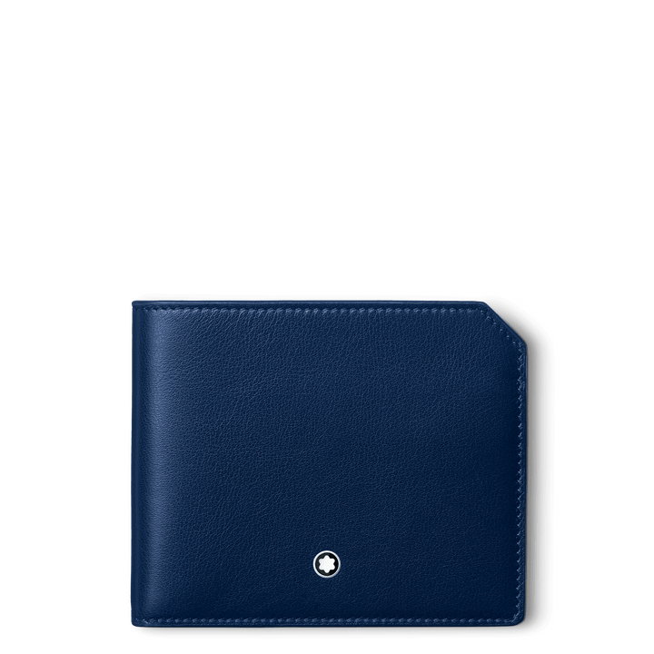 Montblanc portafoglio 6 scomparti Meisterstück Selection Soft blu 130059 - Capodagli 1937