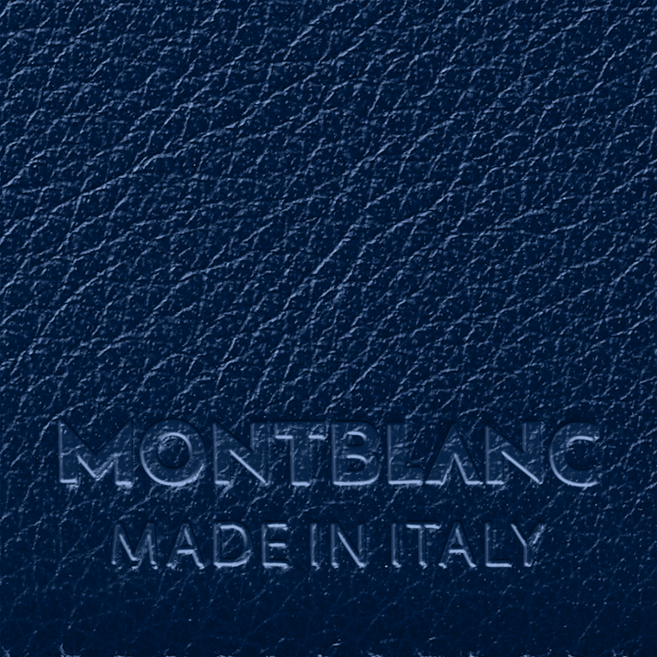 Montblanc portafoglio 6 scomparti Meisterstück Selection Soft blu 130059 - Capodagli 1937