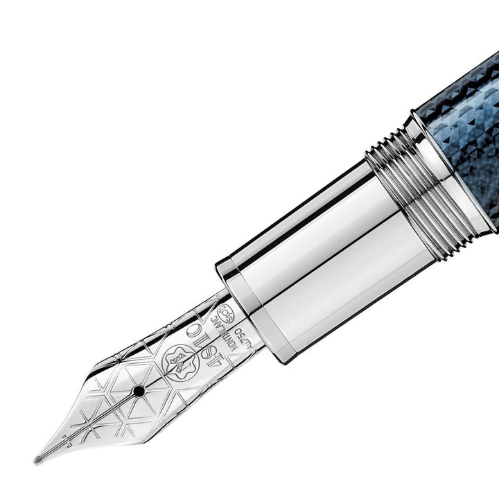 Montblanc stilografica Meisterstuck Solitaire Blue Hour LeGrand 112889 - Gioielleria Capodagli