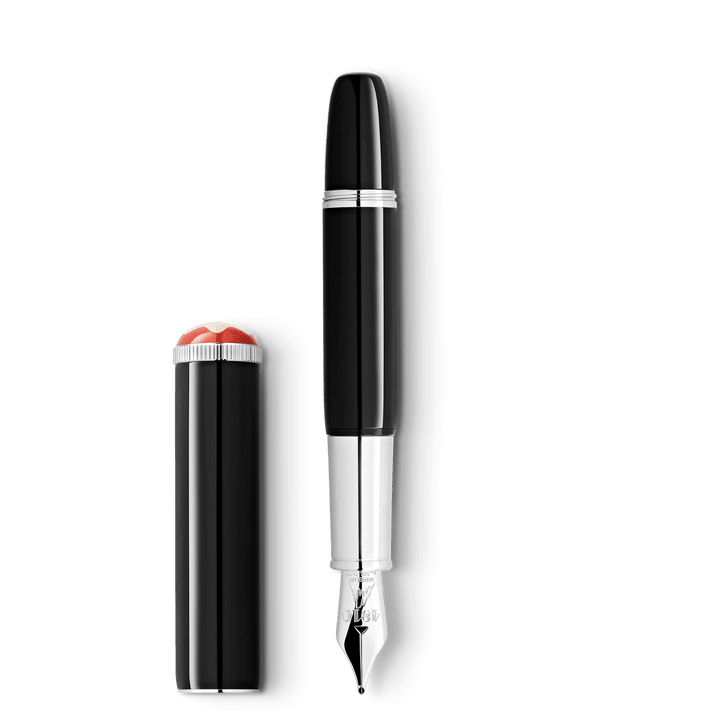 Montblanc vulpen Montblanc Heritage Rouge et Noir Baby speciale editie zwarte punt F 127800 - Capodagli 1937