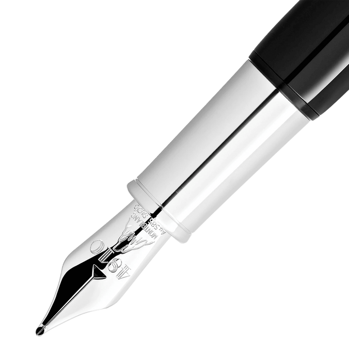Montblanc vulpen Montblanc Heritage Rouge et Noir Baby speciale editie zwarte punt F 127800 - Capodagli 1937