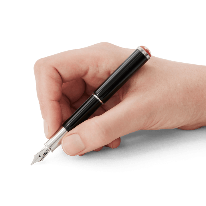Montblanc vulpen Montblanc Heritage Rouge et Noir Baby speciale editie zwarte punt F 127800 - Capodagli 1937