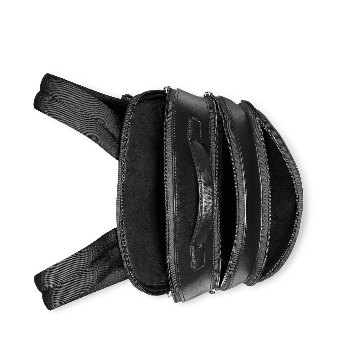 Montblanc medium rugzak met 3 compartimenten Montblanc Sartorial zwart 130098 - Capodagli 1937