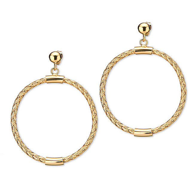 Souverain boucles d'oreilles pendentif Chain Fashion Mood Collection bronze finition PVD or jaune J6620